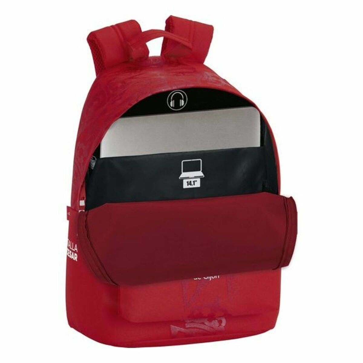 Laptopryggsäck Real Sporting de Gijón 14,1'' Röd 31 x 41 x 16 cm - 8