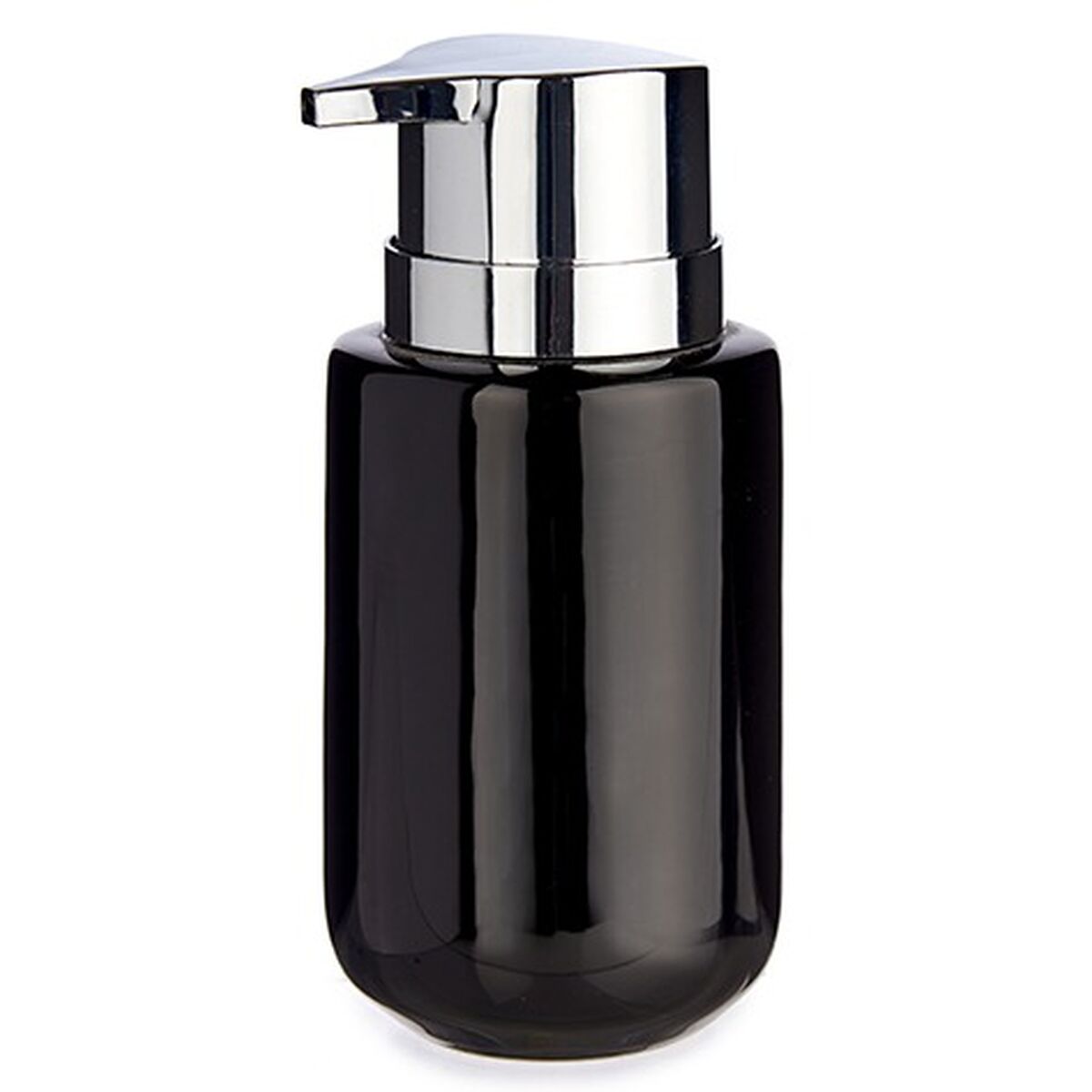 Tvåldispenser Berilo Svart Silvrig Metall Keramik 350 ml 7 x 14,5 x 8,5 cm (6 antal) - 2