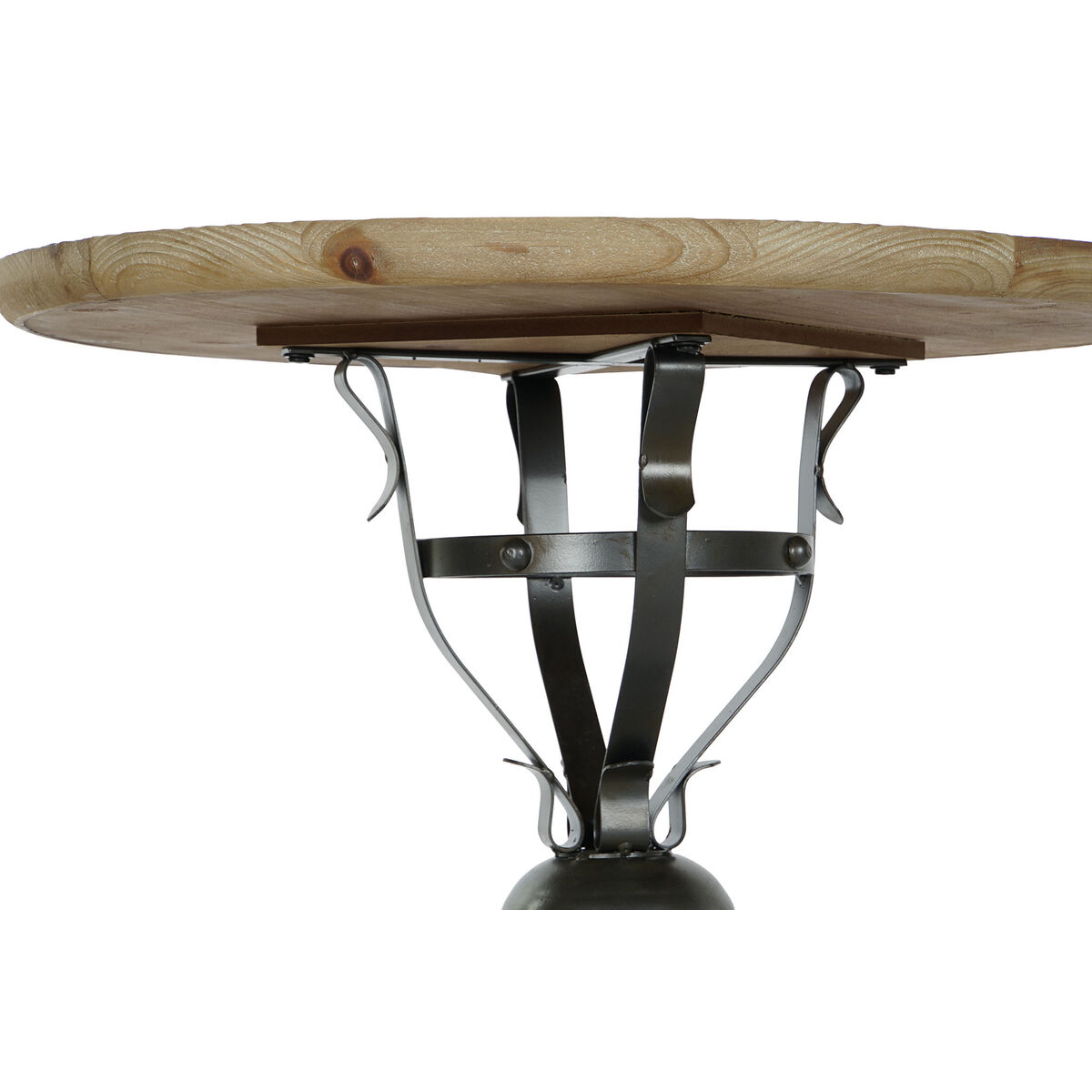 Sidobord DKD Home Decor Gran Svart Metall 60 x 60 x 63,5 cm - 2