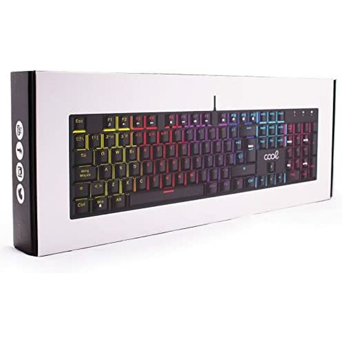 Tangentbord Cool Austin Qwerty Spanska RGB - 4