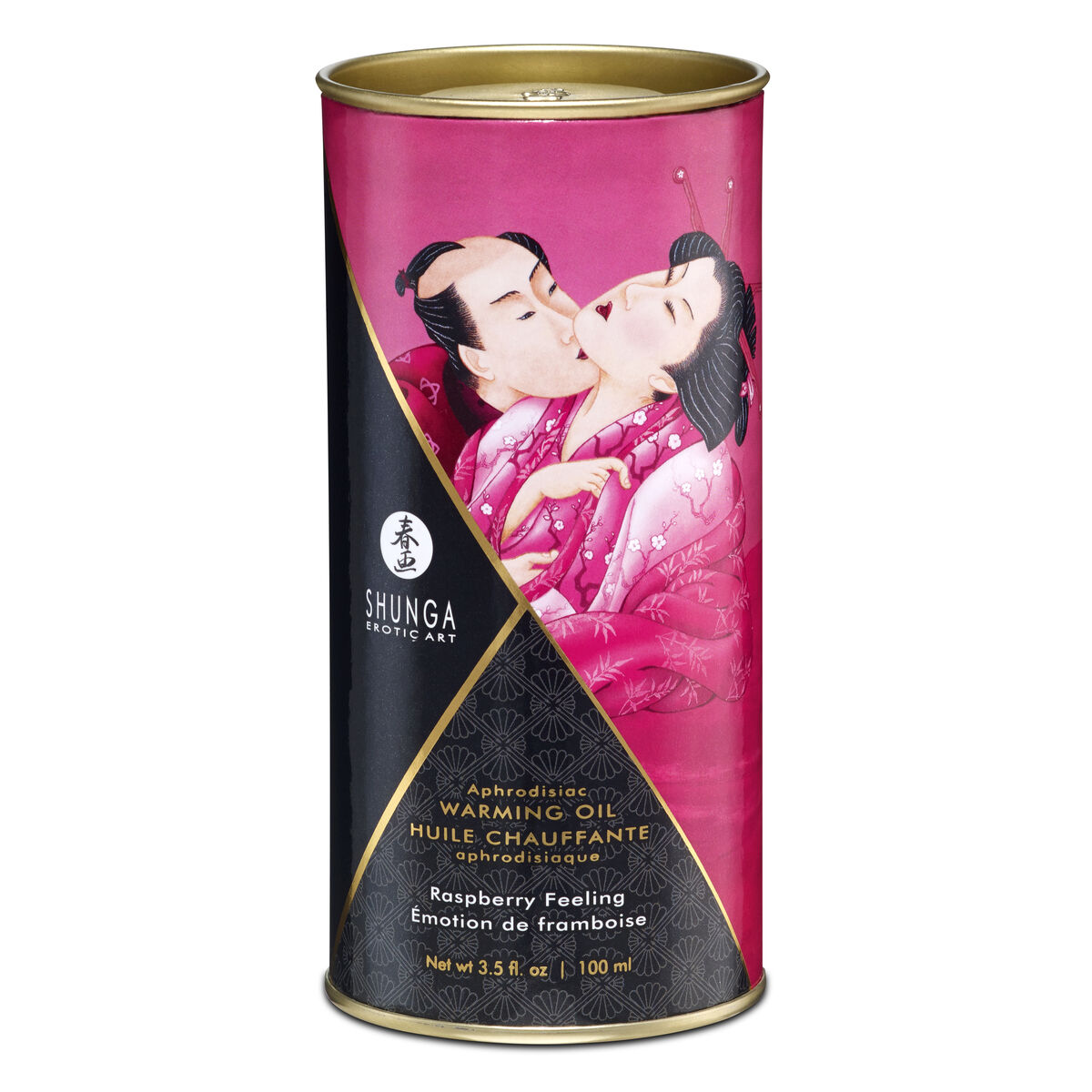 Erotisk Massageolja Shunga Raspberry feeling 100 ml - 3