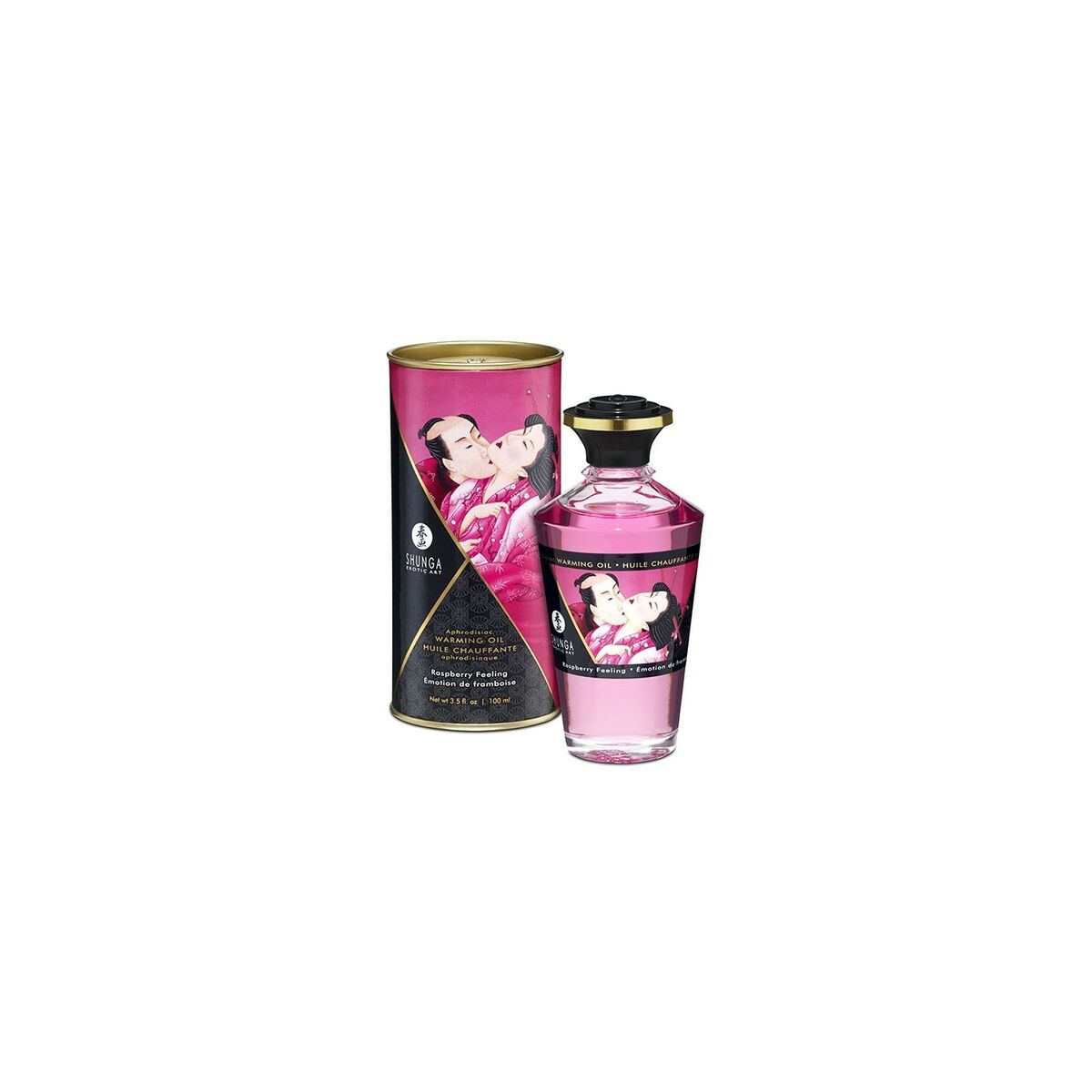 Erotisk Massageolja Shunga Raspberry feeling 100 ml - 4