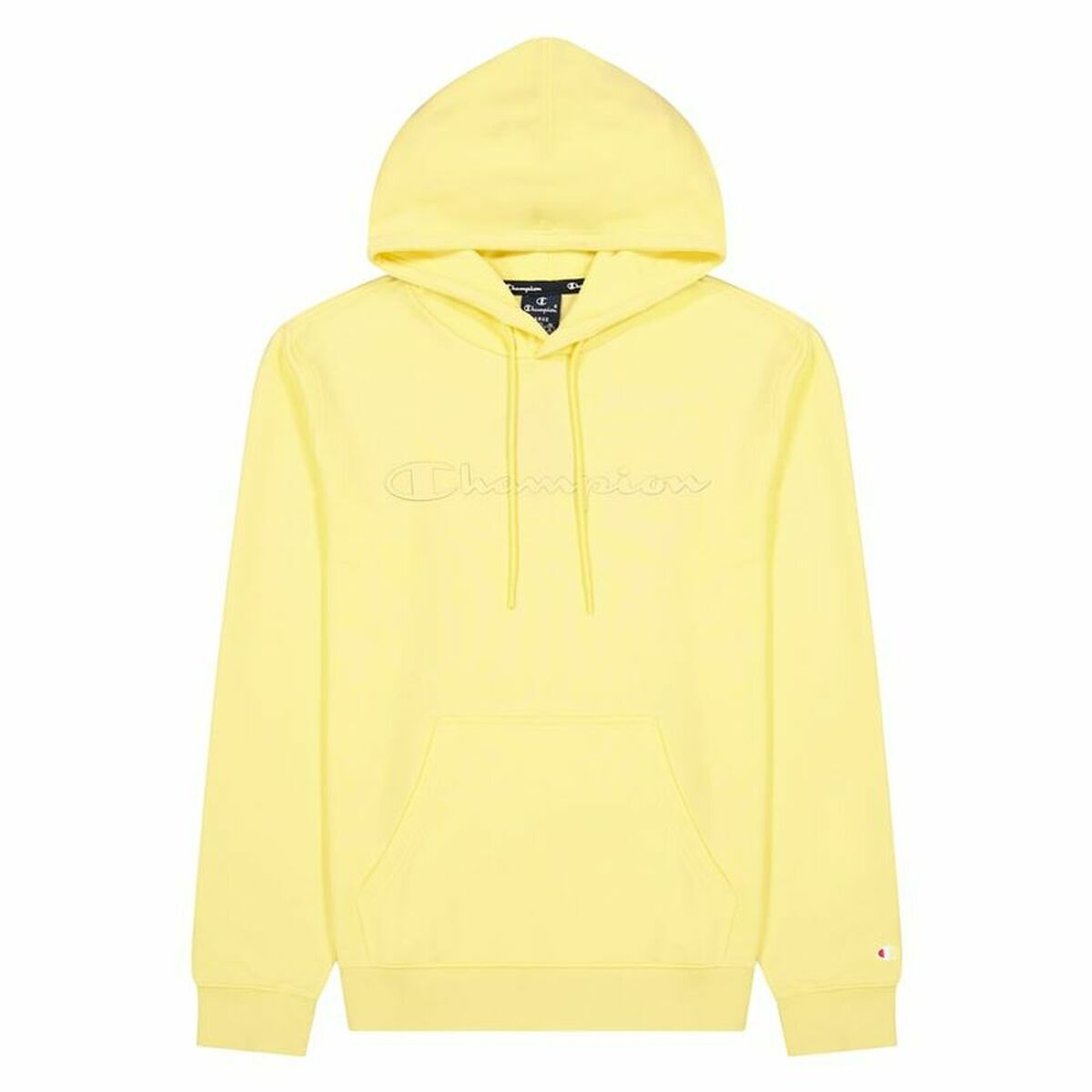 Tröja med huva Herr Champion Script Logo Hoodie M Gul