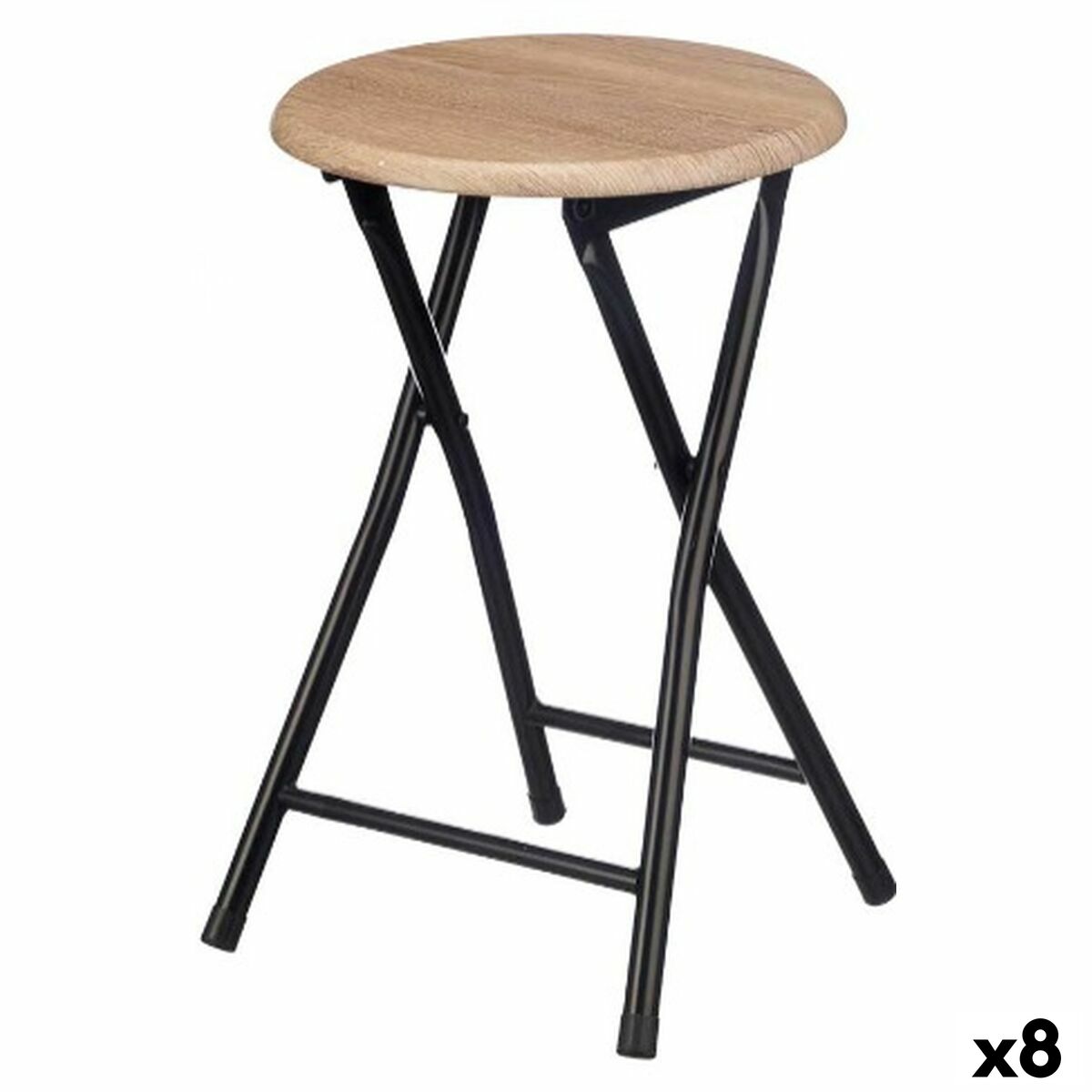 Sittpall Gift Decor Naturell PVC Metall Trä MDF 30 x 46 x 30 cm 71,8 x 6,5 x 30 cm (8 antal)