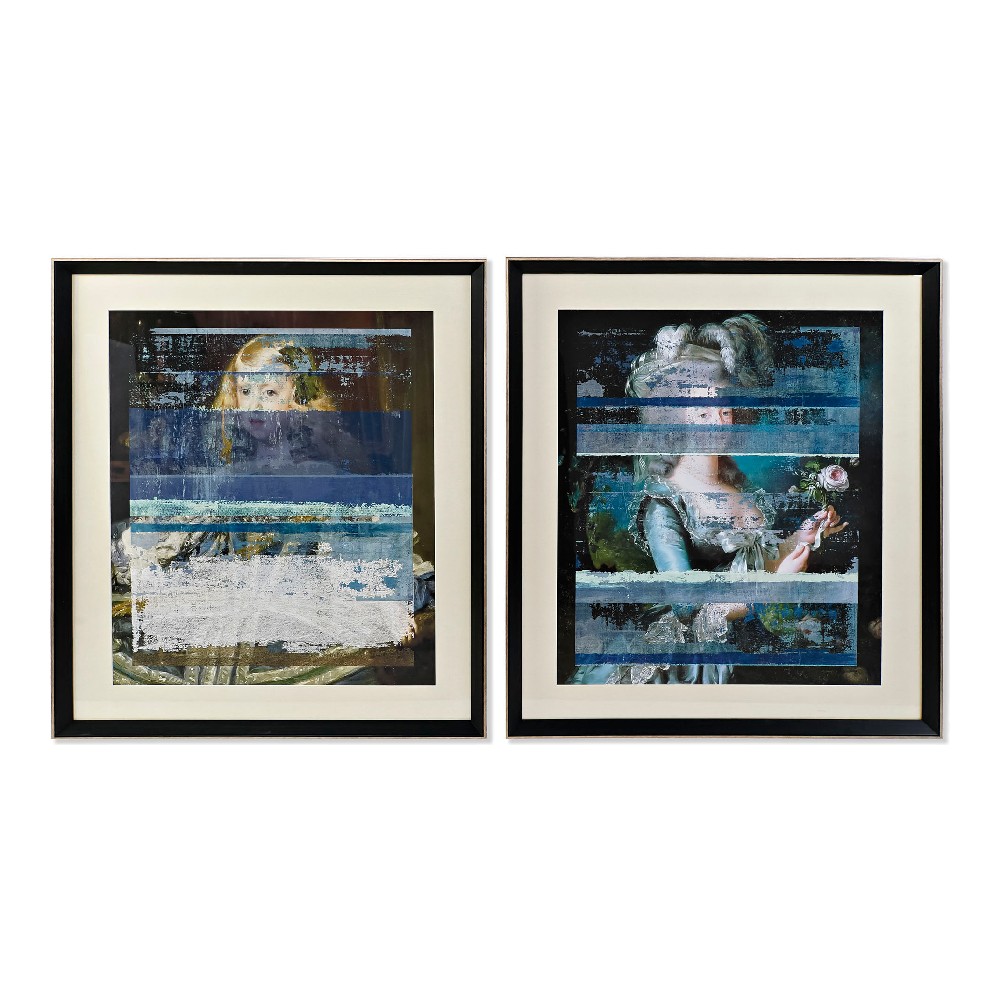 Tavla DKD Home Decor CU-180444 86,6 x 4 x 100 cm Arte Modern (2 antal) - 2