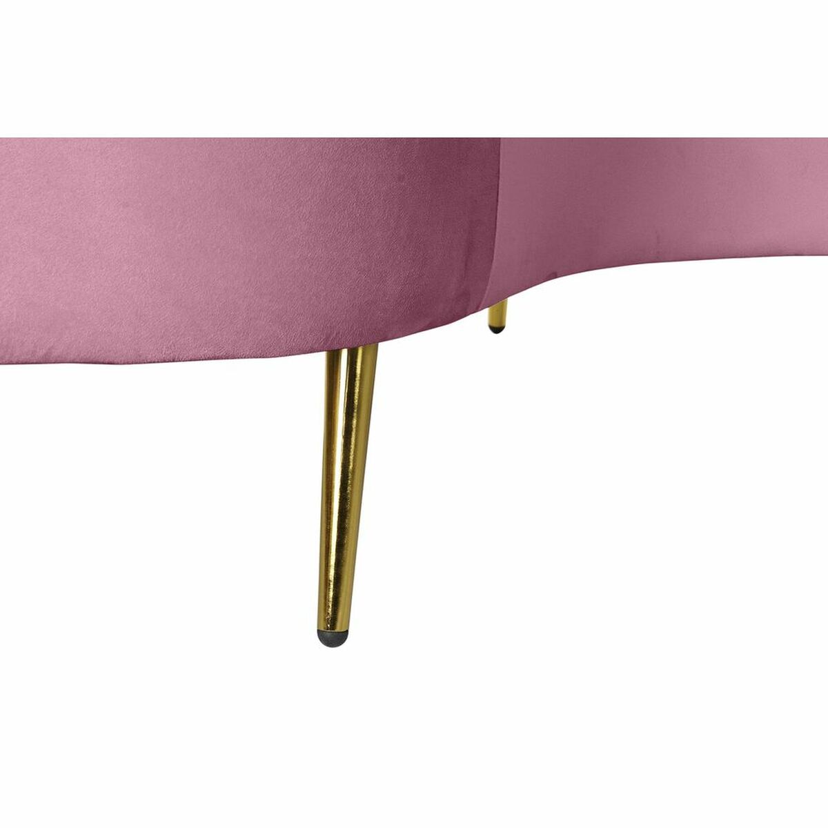 Soffa DKD Home Decor Rosa Gyllene Metall Polyester (210 x 120 x 84 cm) - 4