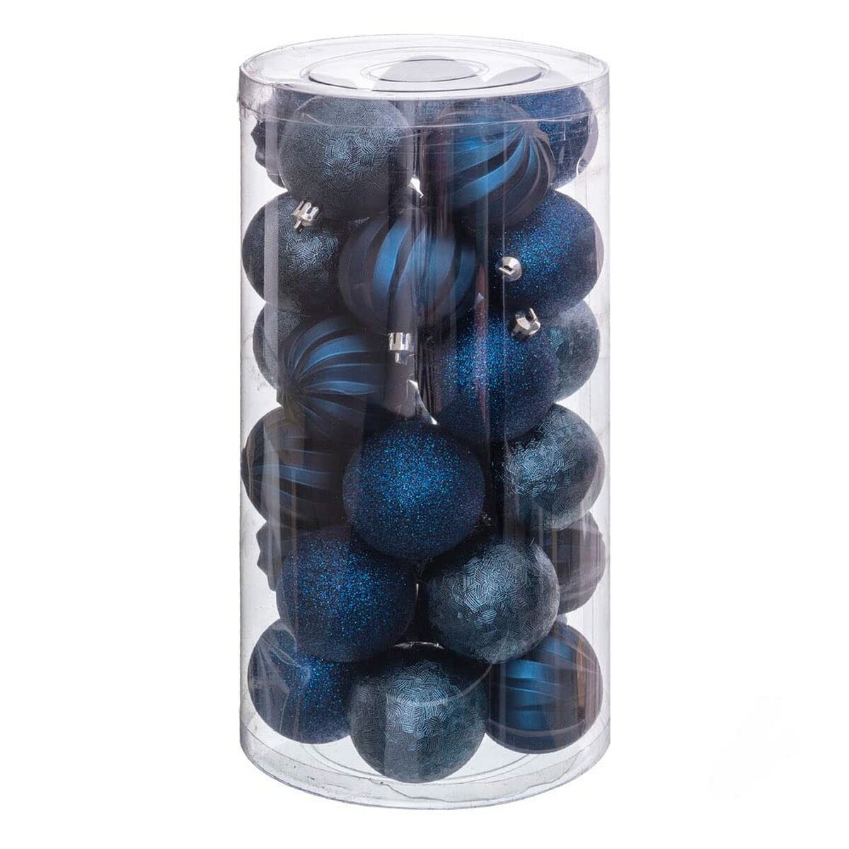 Julgranskulor Blå Plast 6 x 6 x 6 cm (30 antal) - 3