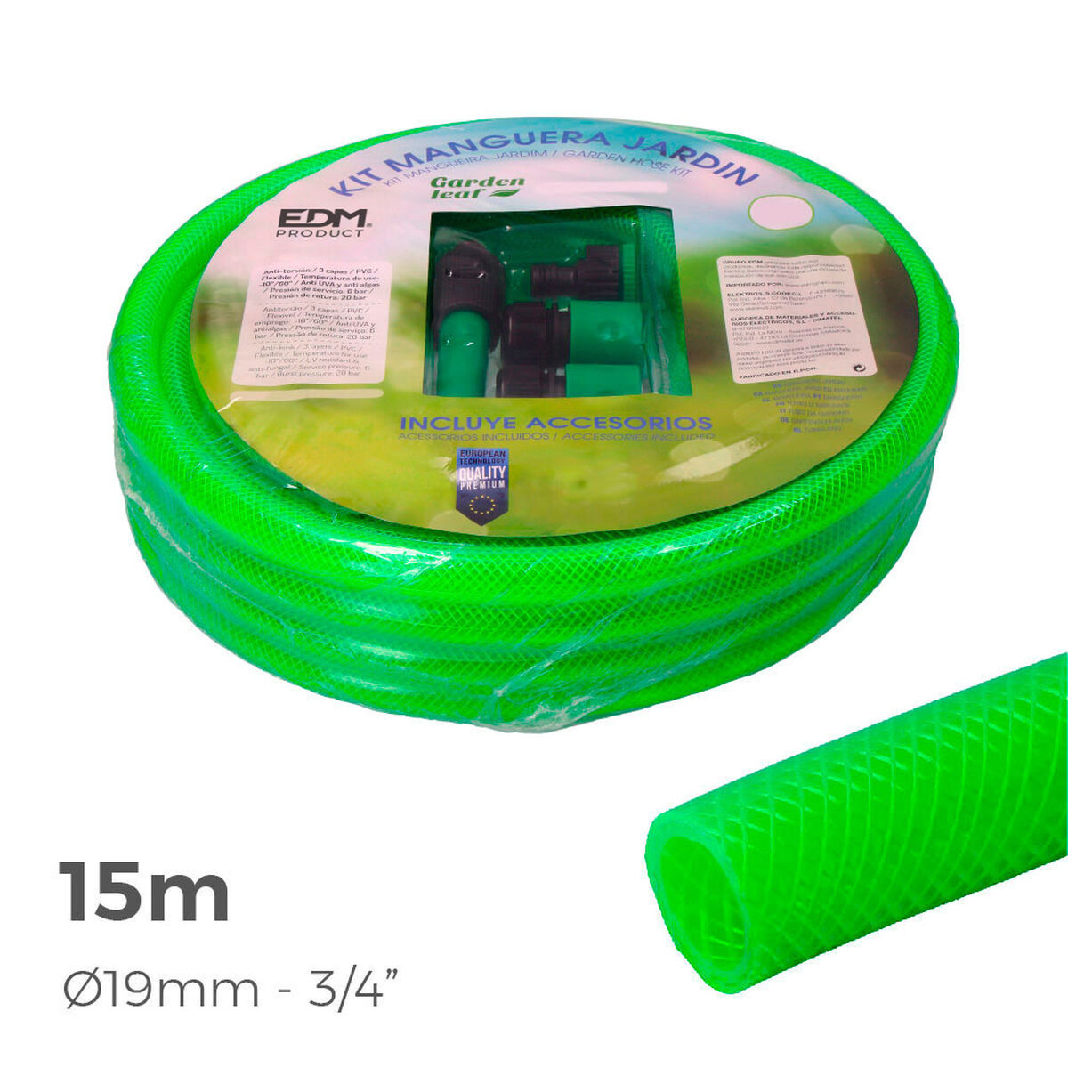 Slang EDM 74064 PVC Ø 25 mm (15 m) (5 antal) - 3