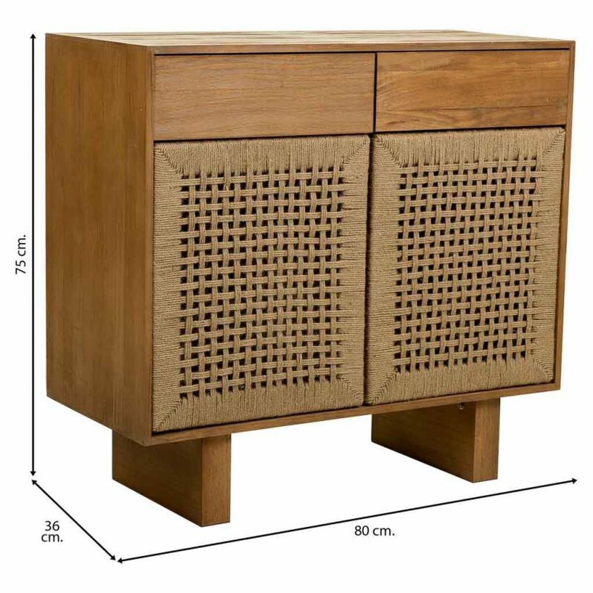 Hallmöbel med lådor Alexandra House Living Brun 36 x 75 x 80 cm - 4