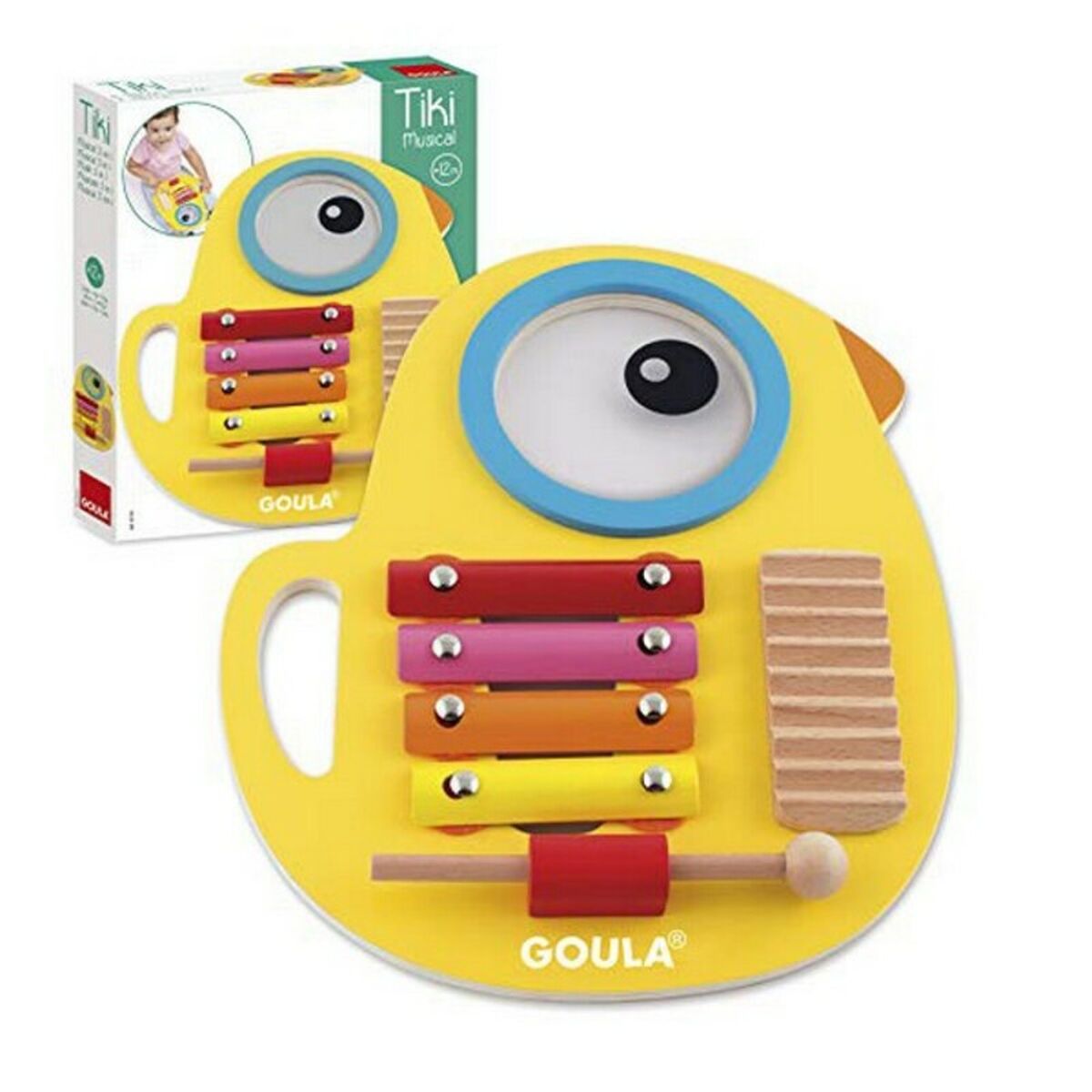 Musikalisk Leksak Goula D53132 Gul Trä - 5
