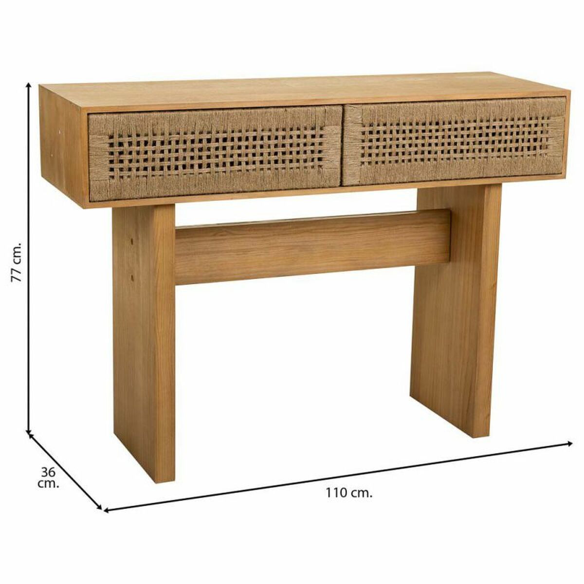 Hallmöbel med lådor Alexandra House Living Brun 36 x 77 x 110 cm - 4