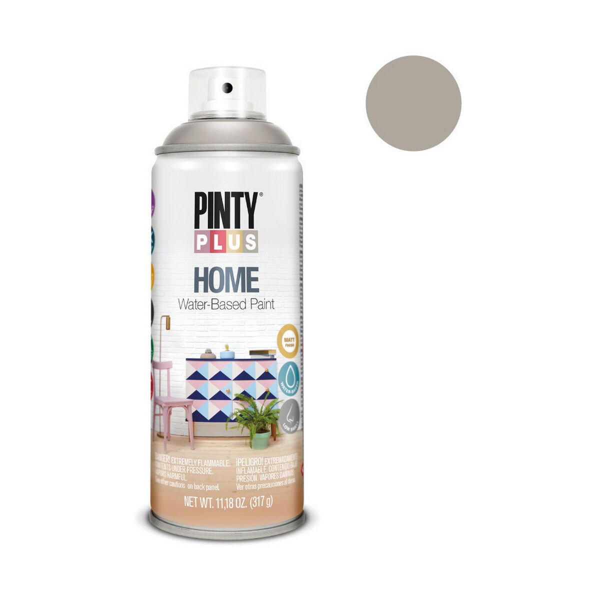 Sprejfärg Pintyplus Home HM115 400 ml Beige-brun (taupe) - 4