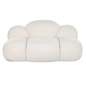 Soffa DKD Home Decor 149 x 76 x 77 cm Moln Vit Modern