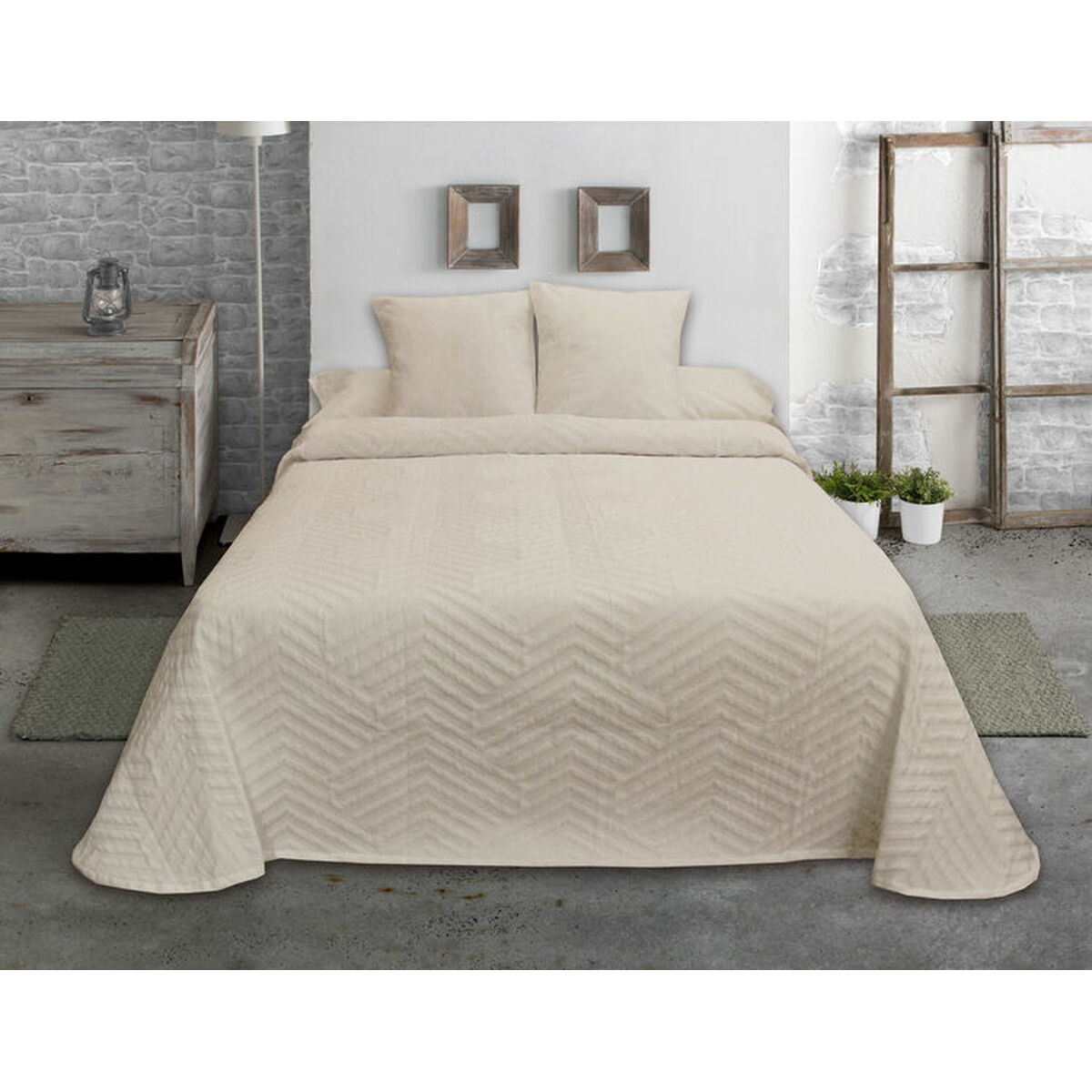 Sängöverdrag Hosteline ESPIGA Beige Elfenben Säng 105 (1 Delar)