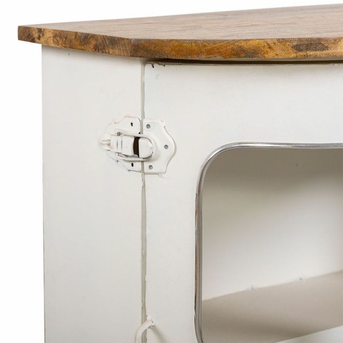 Konsol Alexandra House Living Van Gul Vit Järn Mangoträ 32 x 75 x 50 cm - 7