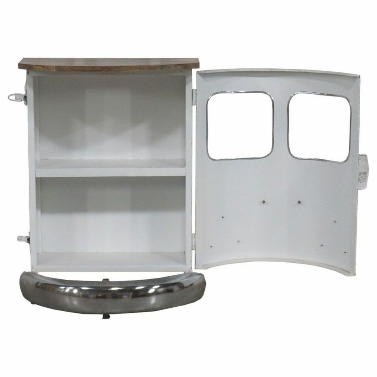 Konsol Alexandra House Living Van Gul Vit Järn Mangoträ 32 x 75 x 50 cm - 4