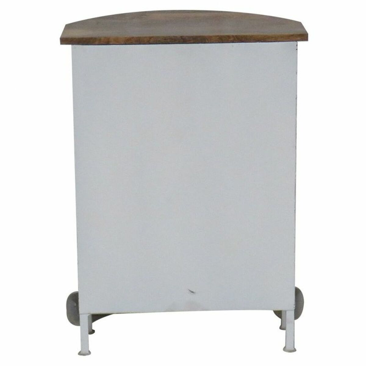 Konsol Alexandra House Living Van Gul Vit Järn Mangoträ 32 x 75 x 50 cm - 5