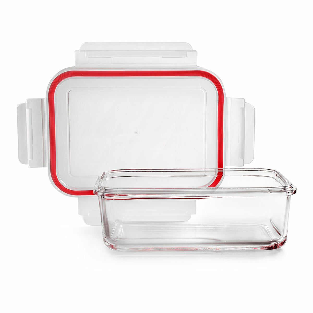 Lunchlåda Ibili 754704 Borosilikatglas Rektangulär 400 ml 10 x 15 x 5 cm - 2