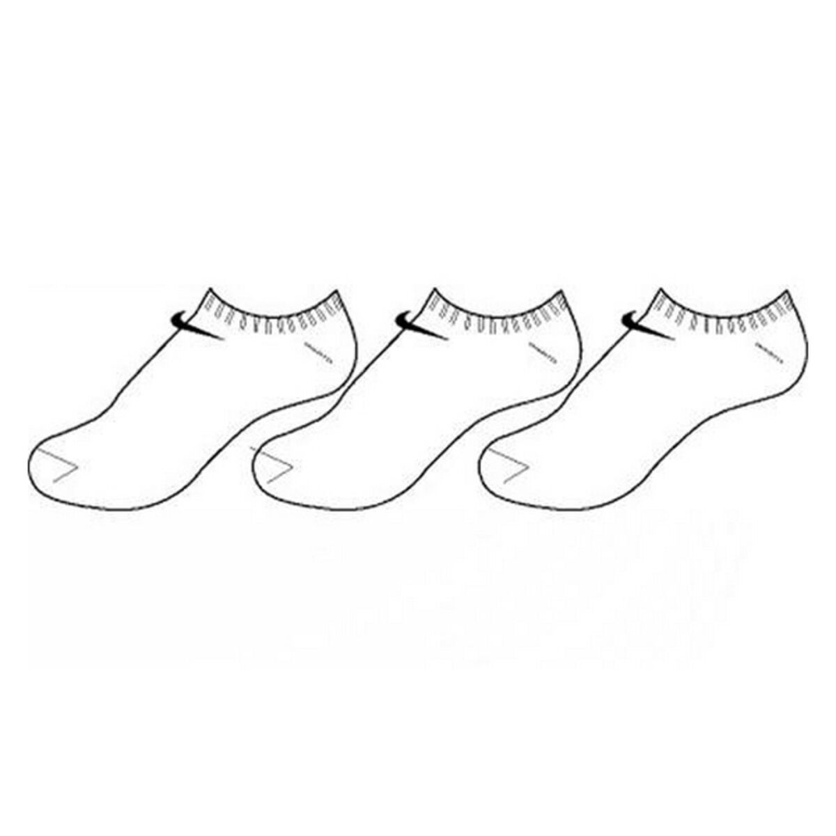 Strumpor Nike 3PPK No Show Män (3 Par) - 2