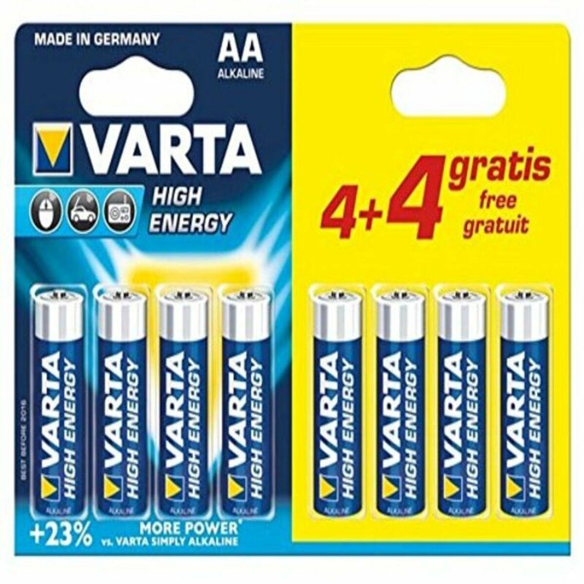 Alkaliska Batterier Varta LR06 - 2