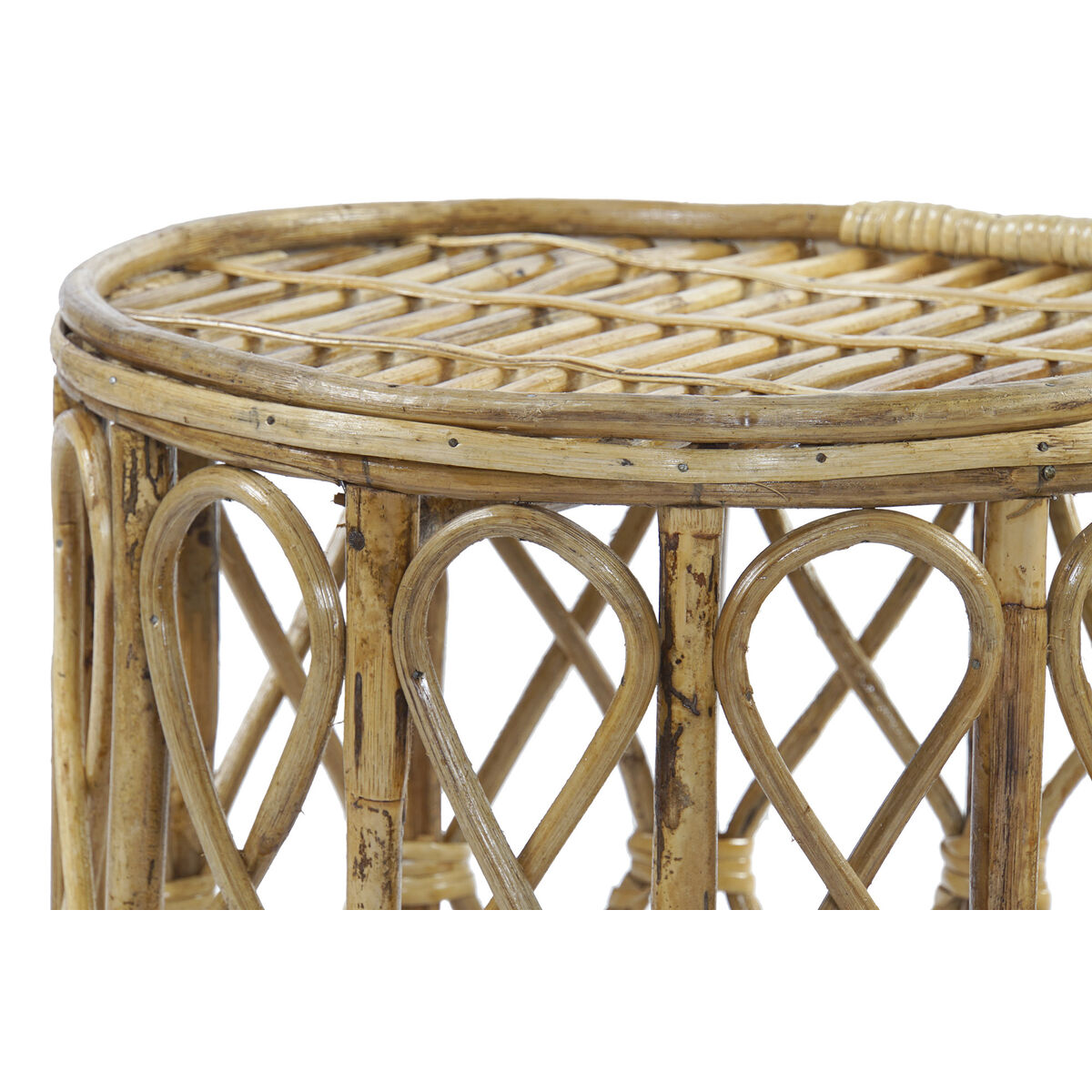 3-bordsset DKD Home Decor 39 x 39 x 41 cm Naturell vide - 2