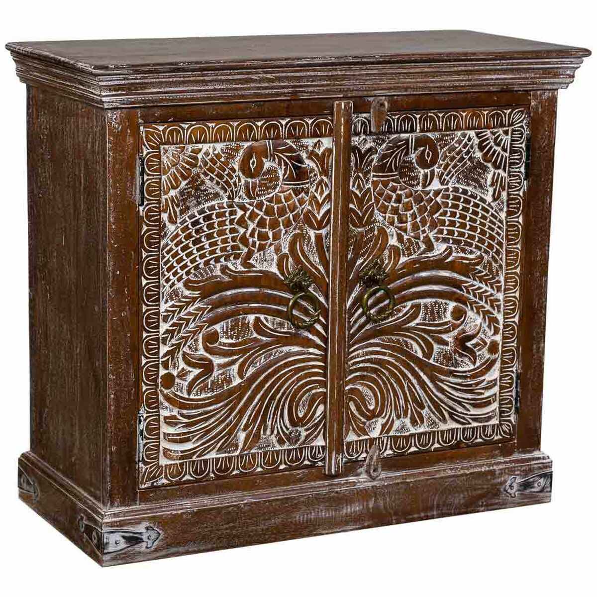 Mottagare Alexandra House Living Brun 40 x 90 x 80 cm