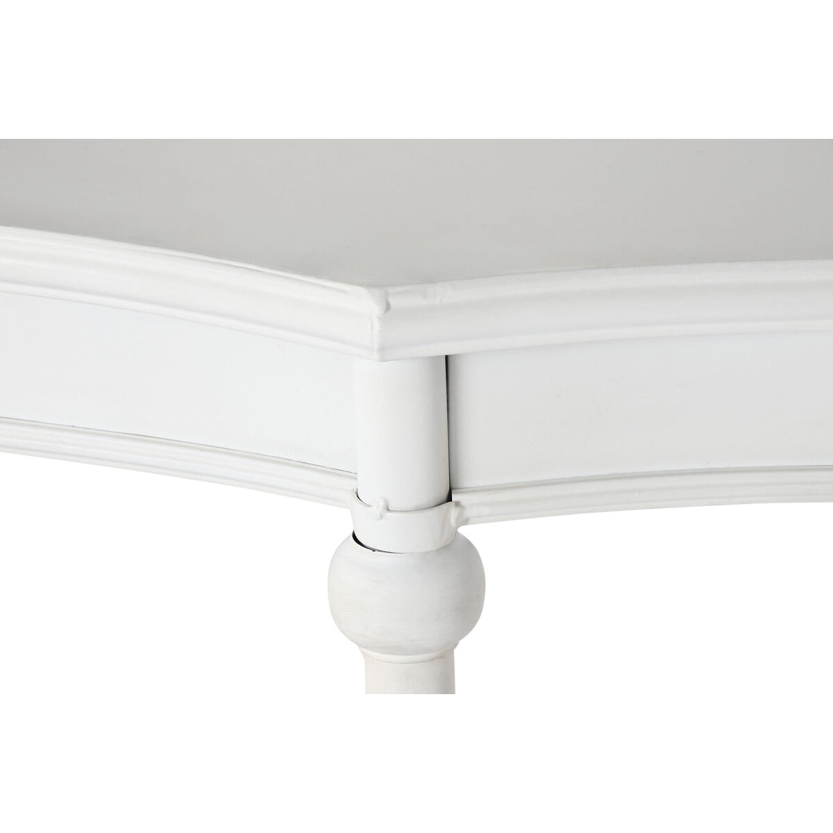 Konsol Home ESPRIT Gul Vit Metall 196 x 44 x 81 cm - 4