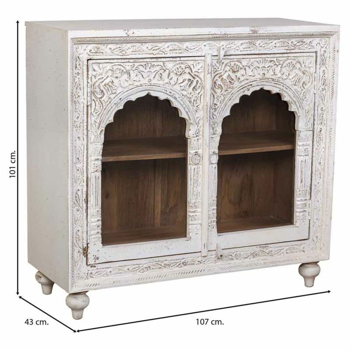 Mottagare Alexandra House Living Kräm 43 x 107 x 101 cm - 3