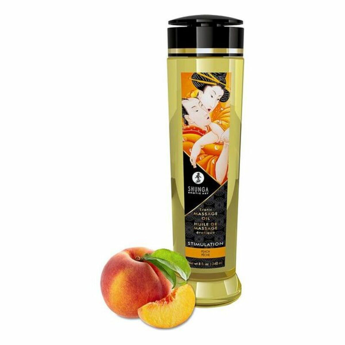 Erotisk Massageolja Shunga 240 ml Persika - 2
