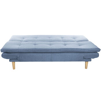 Soffa DKD Home Decor Blå Himmelsblå Naturell Trä Scandi 180 x 85 x 83 cm