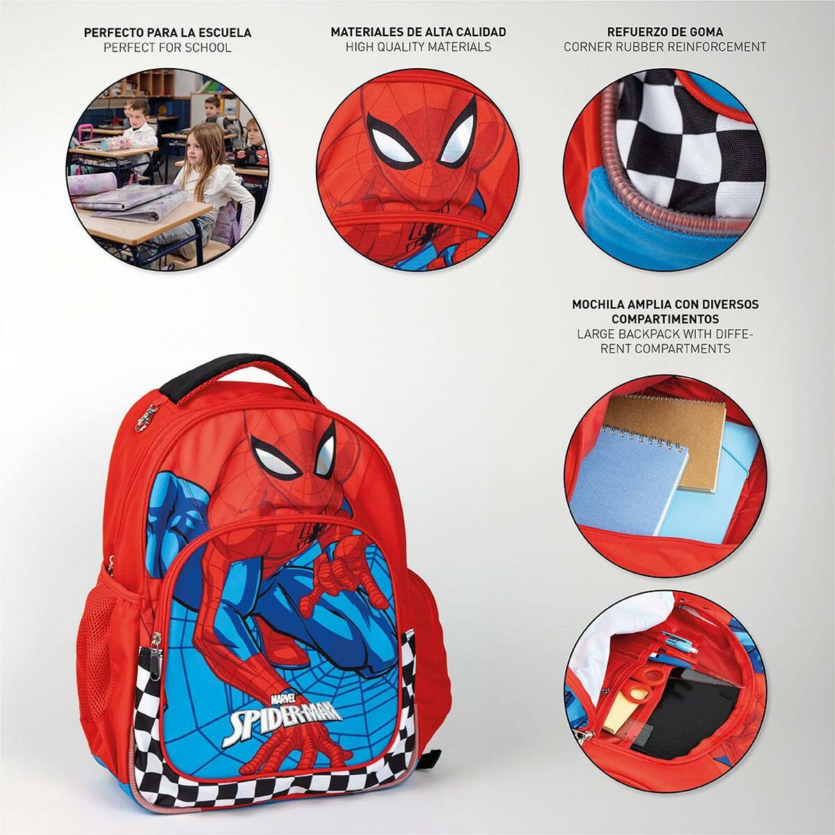 Skolryggsäck Spider-Man 32 x 15 x 42 cm - 4