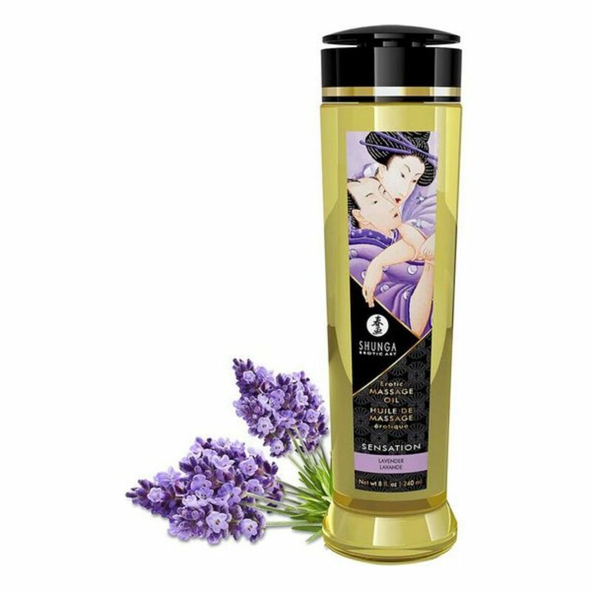 Erotisk Massageolja Shunga 240 ml Lavendel - 2
