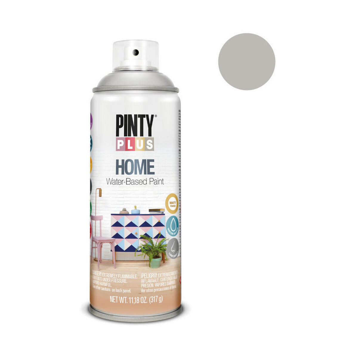 Sprejfärg Pintyplus Home HM116 400 ml Grey Moon - 4