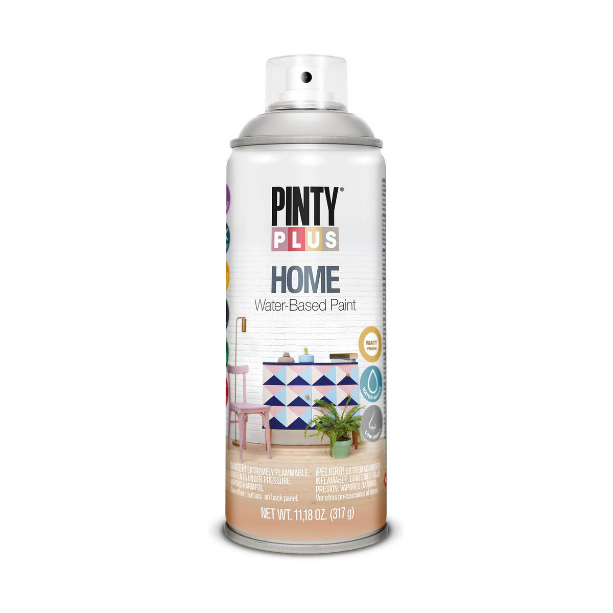 Sprejfärg Pintyplus Home HM116 400 ml Grey Moon - 3