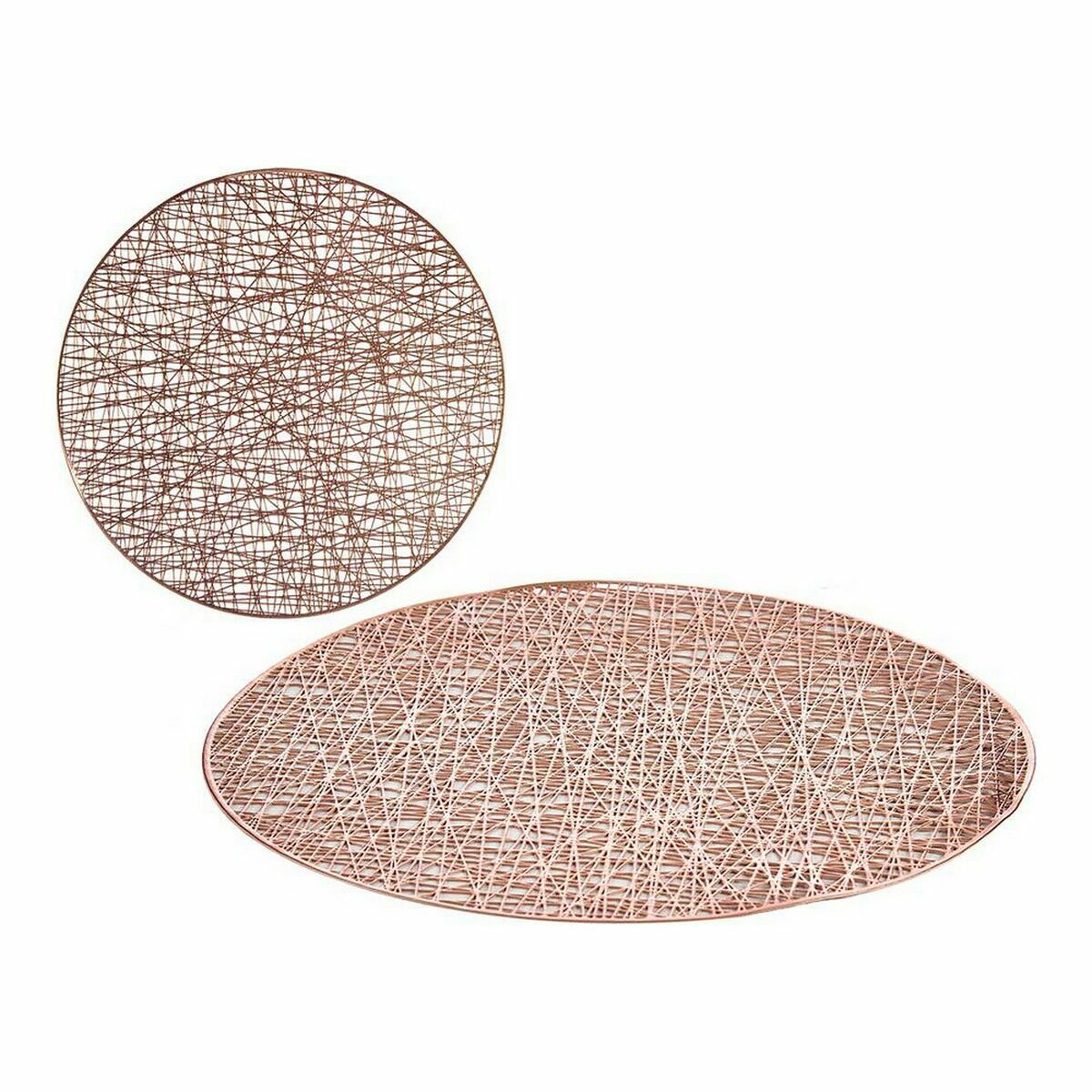 Bordsunderlägg Kinvara Rosa Plast Ø 38 cm (12 antal) - 2