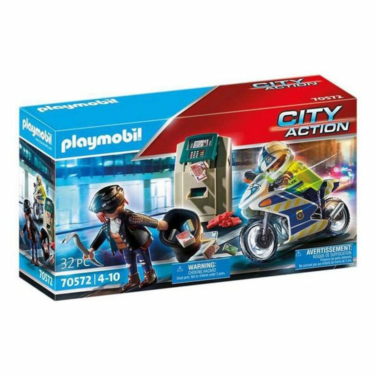 Playset City Action Police Motorbike Playmobil 70572 (32 pcs) - 3