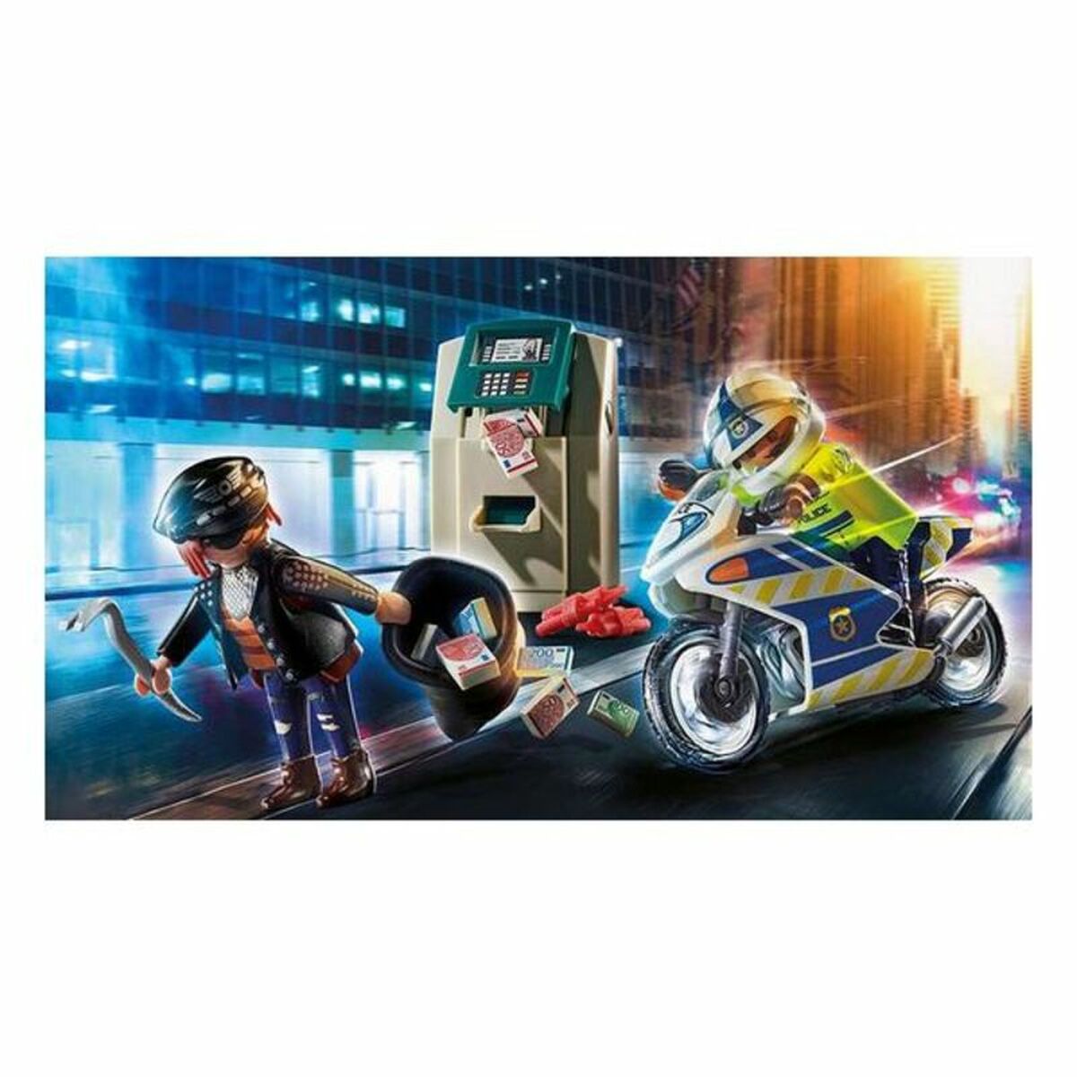 Playset City Action Police Motorbike Playmobil 70572 (32 pcs) - 4