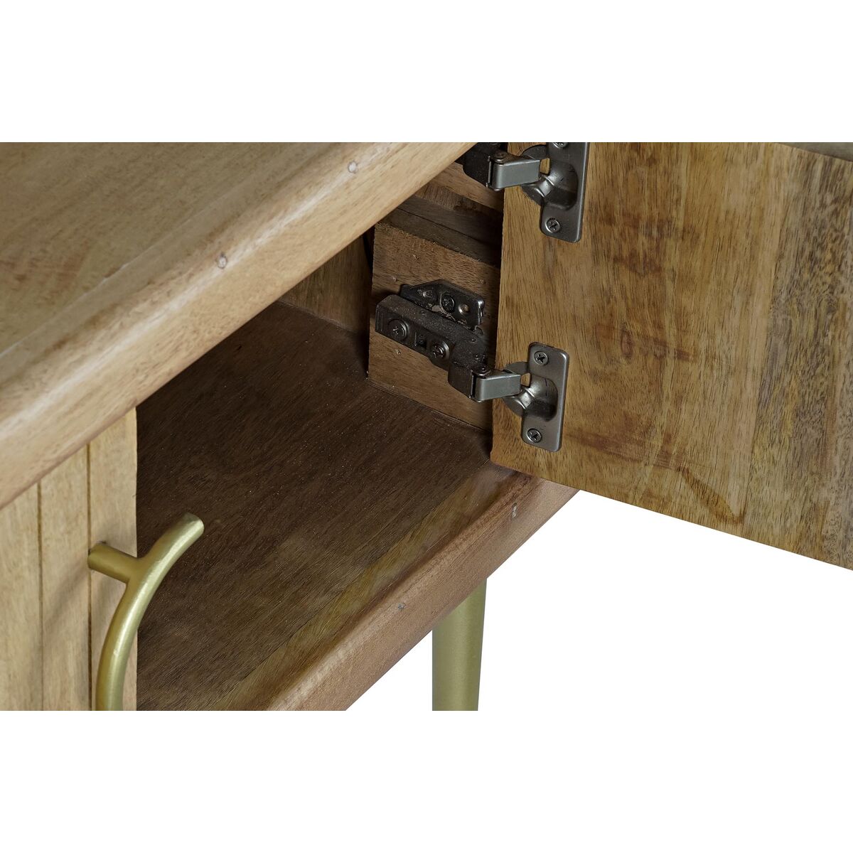 TV-möbler DKD Home Decor Gyllene Brun Mangoträ (147 x 40 x 60 cm) - 6