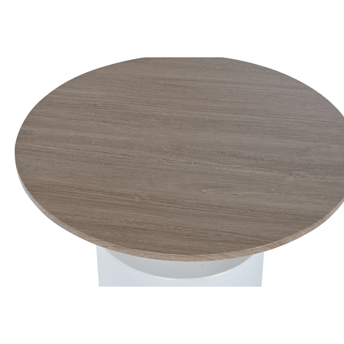 Sidobord Home ESPRIT Vit Naturell Metall Trä MDF 55 x 55 x 52,5 cm - 2