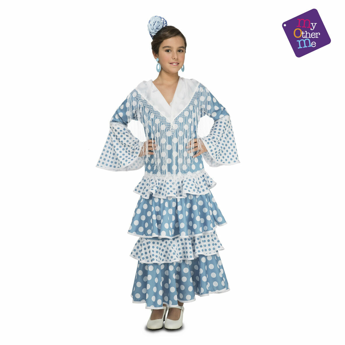 Maskeraddräkt för barn My Other Me Guadalquivir Turkos Flamencodansare (1 Delar) - 9