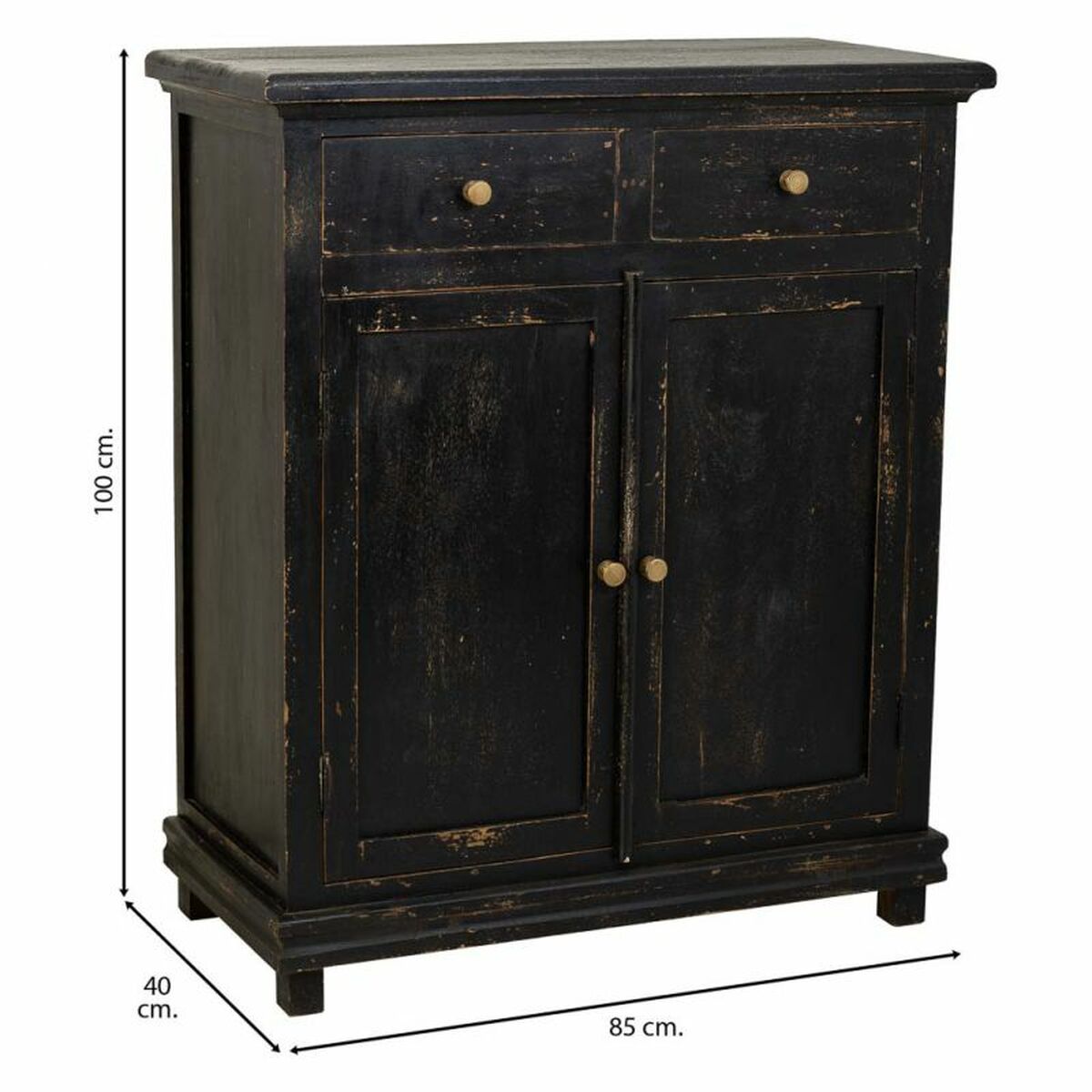 Hallmöbel med lådor Alexandra House Living Svart 40 x 100 x 85 cm - 3