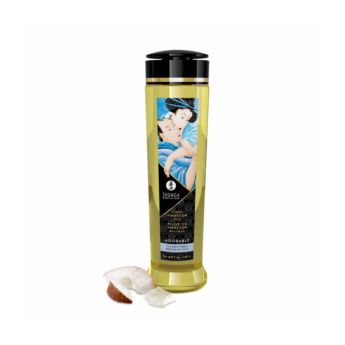 Erotisk Massageolja Shunga 240 ml Kokosnöt - 3
