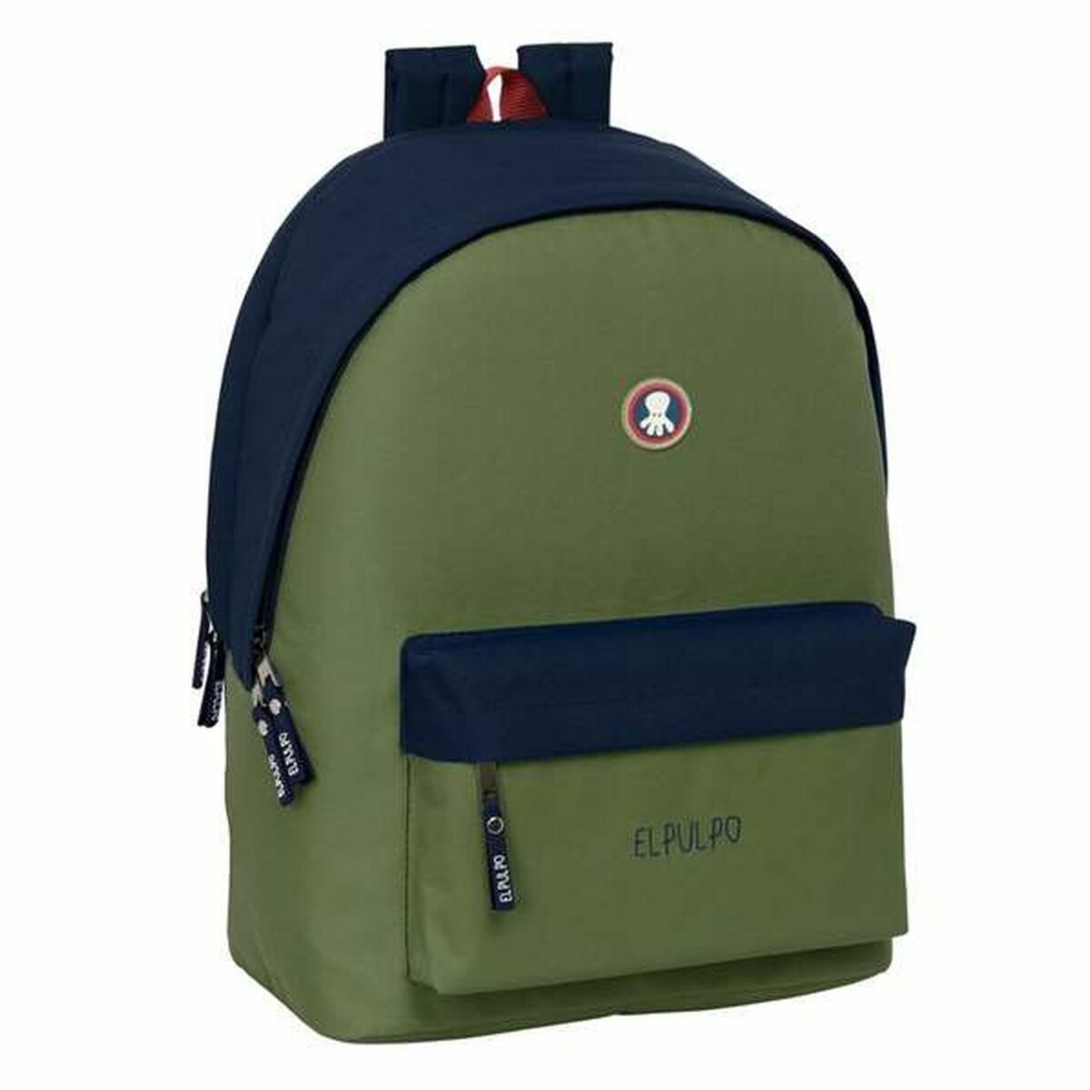 Skolryggsäck El Pulpo   Marinblå Khaki 31 x 44 x 18 cm