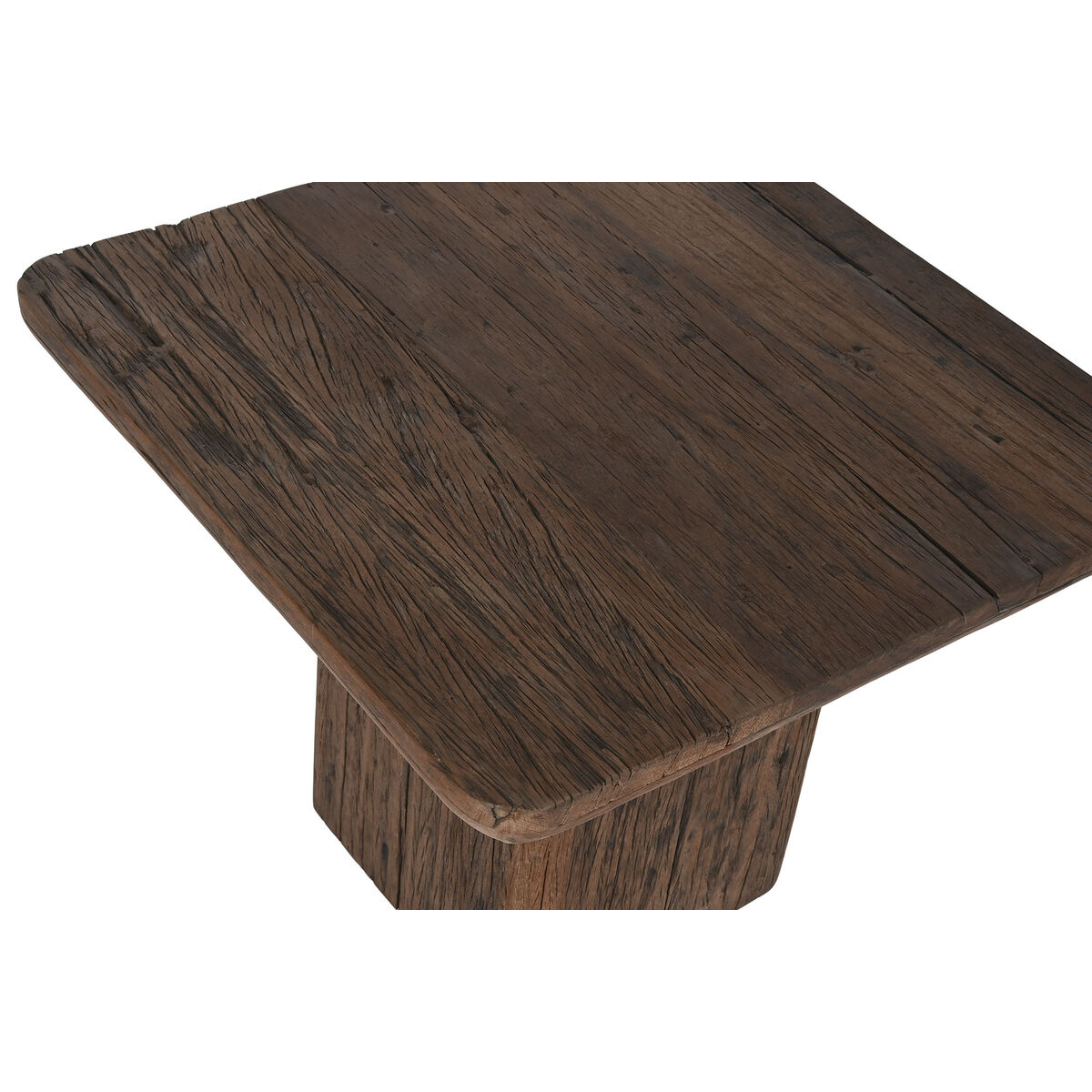 Sidobord Home ESPRIT Brun Återvunnet Trä 61 x 61 x 50 cm - 2