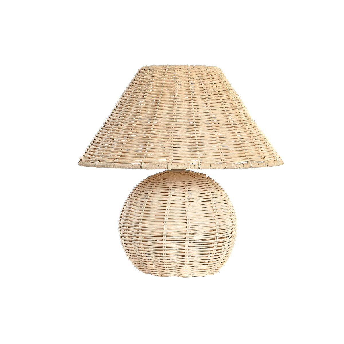 Bordslampa DKD Home Decor Naturell Rattan 220 V 50 W Alpino (30 x 30 x 31 cm)