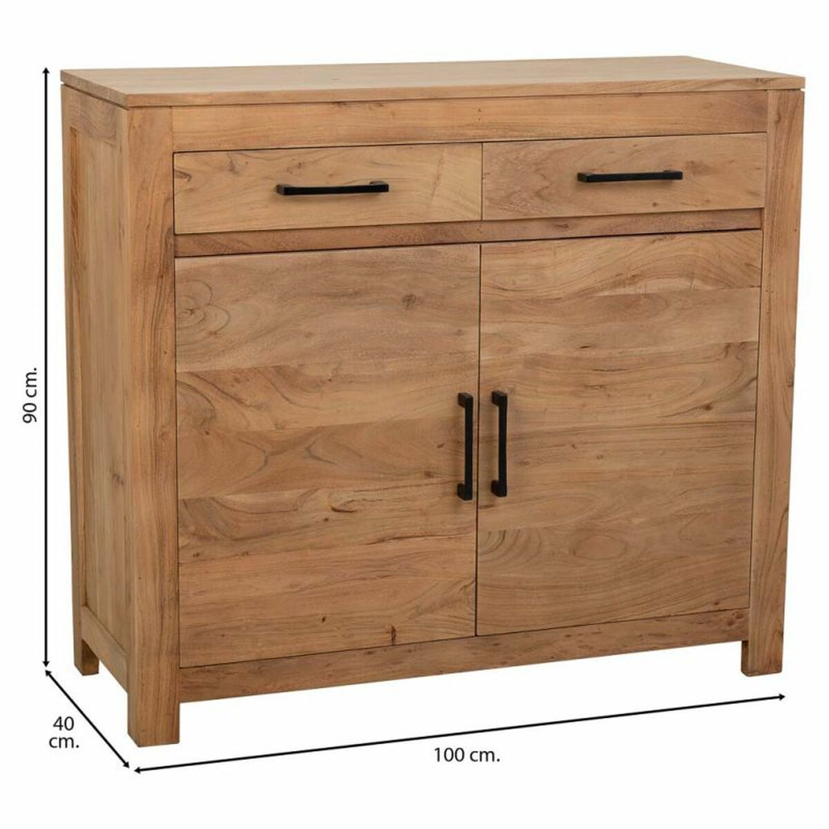 Hallmöbel med lådor Alexandra House Living Brun 40 x 90 x 100 cm - 3