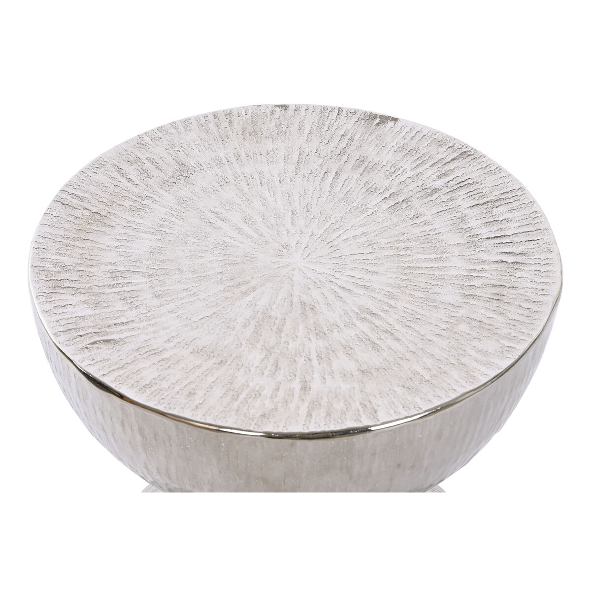 Sidobord DKD Home Decor Silvrig Aluminium 38 x 38 x 45 cm - 3