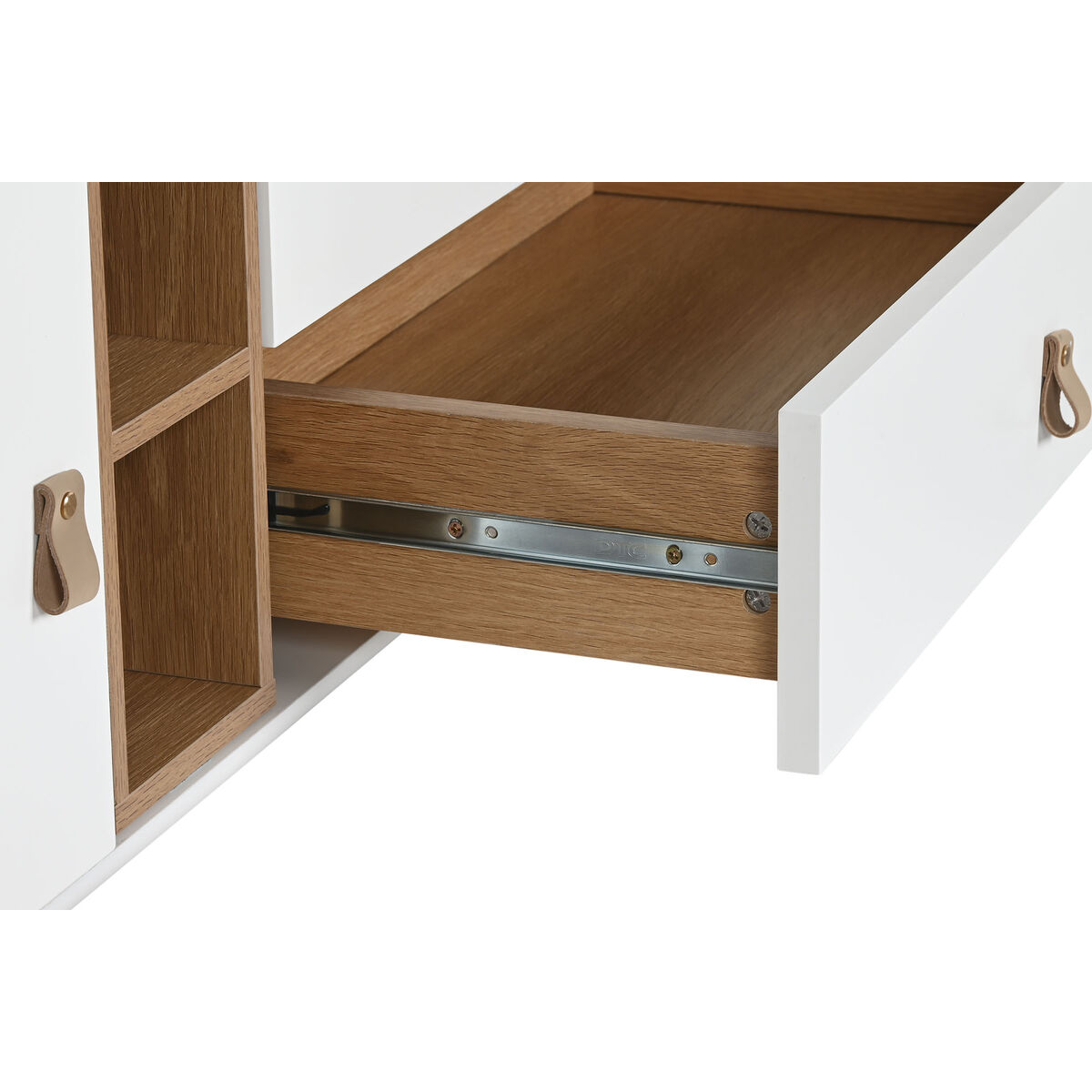 TV-möbler Home ESPRIT Vit Naturell polypropen Trä MDF 140 x 40 x 55 cm - 8