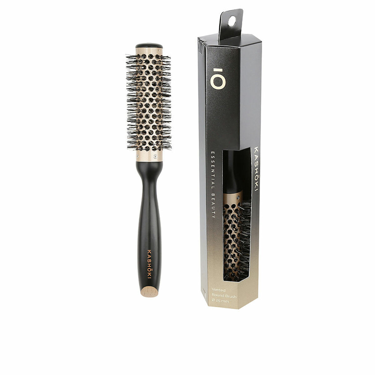 Styling borste Kash?ki Essential Beauty Ø 25 mm Trä