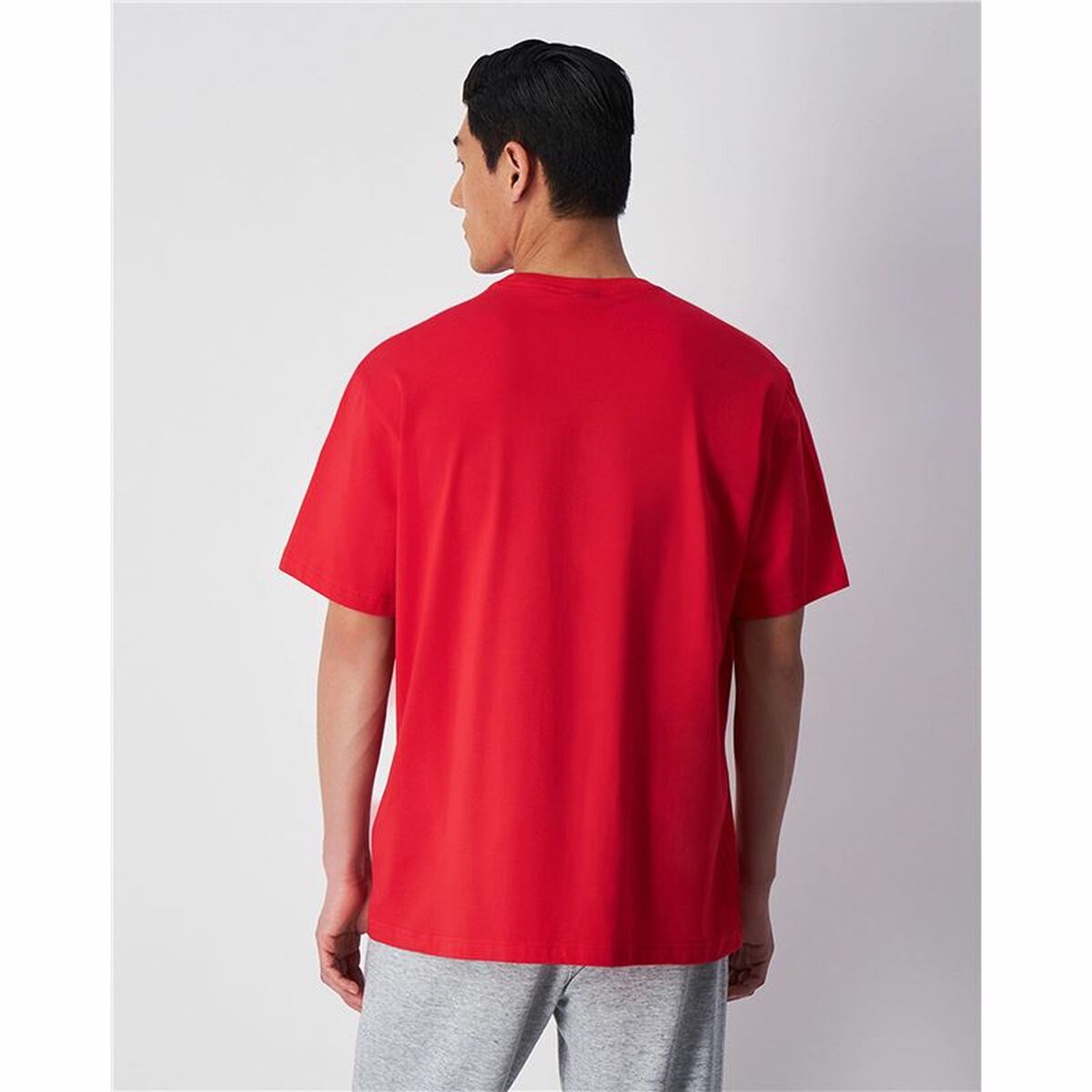 T-shirt med kortärm Herr Champion Crewneck Röd - 3